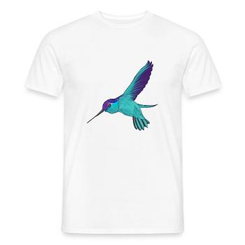 Colibri - T-shirt homme - blanc - Devant - AI Model Male 178 dark (178cm)