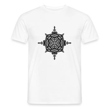 Mandala - T-shirt homme - blanc - Devant - AI Model Male 178 dark (178cm)