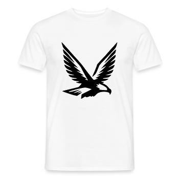 Aigle, faucon, symbole volant, armoiries, vecteur, vecteur - T-shirt homme - blanc - Devant - AI Model Male 178 dark (178cm)