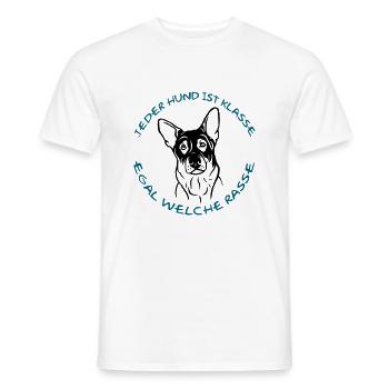 Tous les chiens sont formidables - Berger allemand - T-shirt homme - blanc - Devant - AI Model Male 178 dark (178cm)