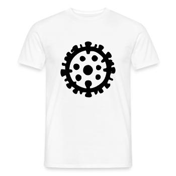 Virus - Männer T-Shirt - Weiß - Vorne - AI Model Male 178 dark (178cm)