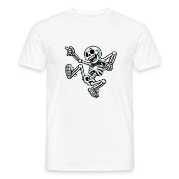 Danse du crâne - T-shirt homme - blanc - Devant - AI Model Male 178 dark (178cm)