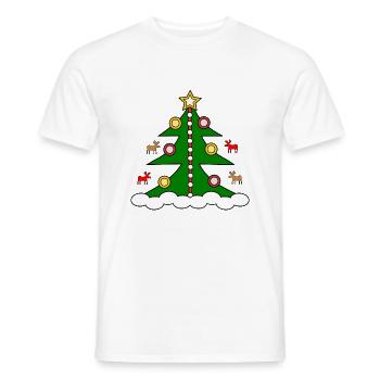 Christmas Tree - Männer T-Shirt - Weiß - Vorne - AI Model Male 178 dark (178cm)