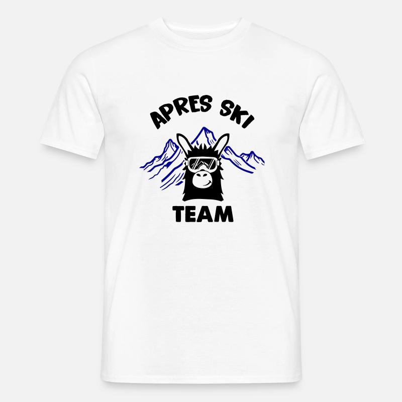 apres ski team lama 01 - Männer T-Shirt - Weiß