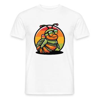 Wurm Cool Sommer - Männer T-Shirt - Weiß - Vorne - AI Model Male 178 dark (178cm)