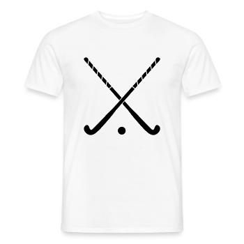 Hockey Stick Color Changing - Men's T-Shirt - white - Front - AI Model Male 178 dark (178cm)