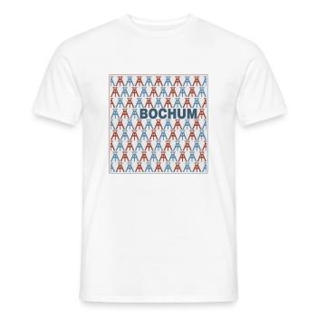 Bochum Fördertürme - Männer T-Shirt - Weiß - Vorne - AI Model Male 178 dark (178cm)