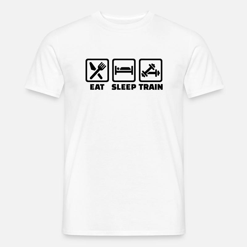 Bodybuilding - Männer T-Shirt - Weiß