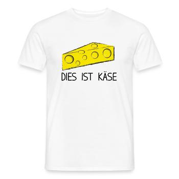 Dies ist Käse - Männer T-Shirt - Weiß - Vorne - AI Model Male 178 dark (178cm)