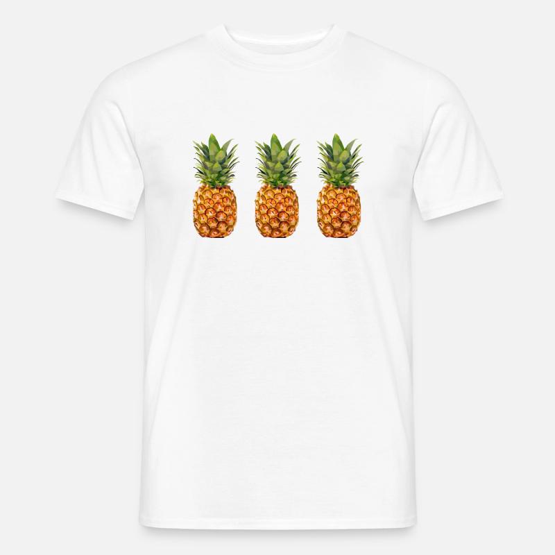 three pineapples - Men’s T-shirt - white