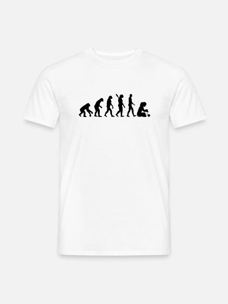 Evolution Knitting - Men's T-Shirt - white