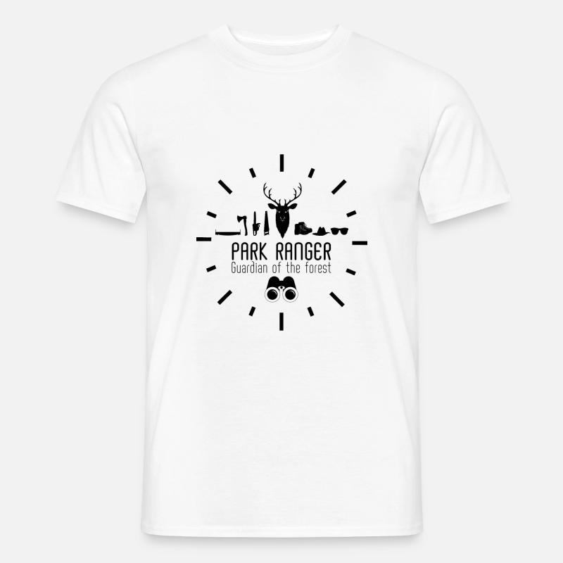Wald Förster Jäger - Männer T-Shirt - Weiß