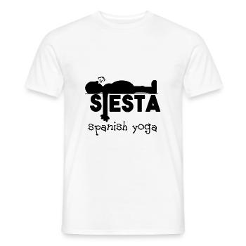 Yoga de yoga - T-shirt homme - blanc - Devant - AI Model Male 178 dark (178cm)