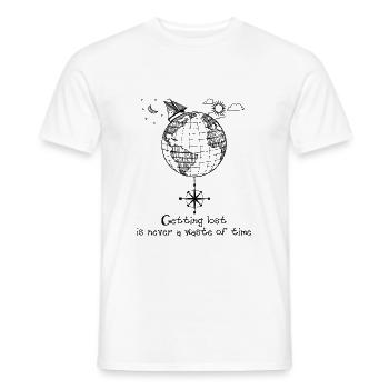 REISEN Weltreise Reiselust verreisen - Männer T-Shirt - Weiß - Vorne - AI Model Male 178 dark (178cm)