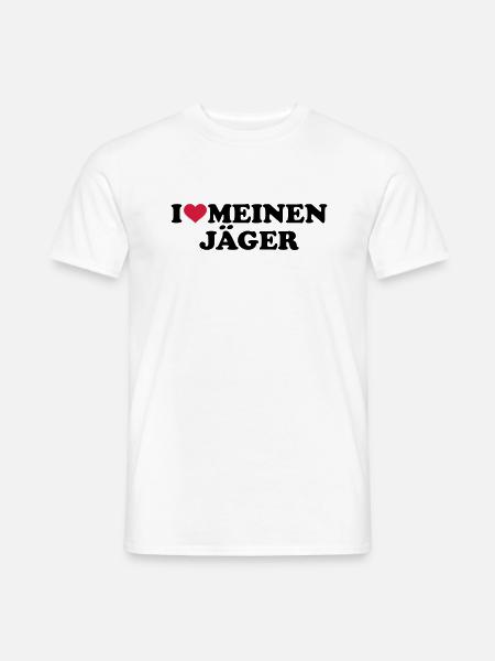 Jäger - Männer T-Shirt - Weiß