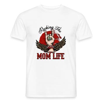 Rocking The Mom Life Funny Mom - T-shirt homme - blanc - Devant - AI Model Male 178 dark (178cm)