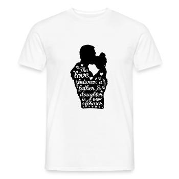 Father and Daughter Matching - T-shirt homme - blanc - Devant - AI Model Male 178 dark (178cm)