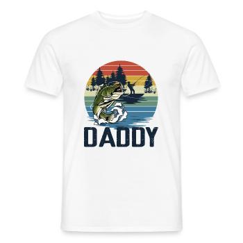 Fishing Daddy Matching - Männer T-Shirt - Weiß - Vorne - AI Model Male 178 dark (178cm)