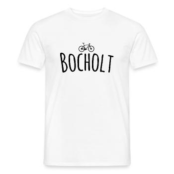 Vélo Bocholt - T-shirt homme - blanc - Devant - AI Model Male 178 dark (178cm)