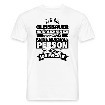 Gleisbauer Geschenke - Männer T-Shirt - Weiß - Vorne - AI Model Male 178 dark (178cm)