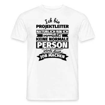 Projektleiter Geschenke - Männer T-Shirt - Weiß - Vorne - AI Model Male 178 dark (178cm)