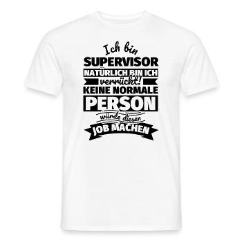 Supervisor Geschenke - Männer T-Shirt - Weiß - Vorne - AI Model Male 178 dark (178cm)