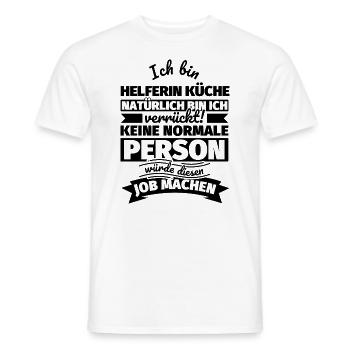 Helferin Küche Geschenke - Männer T-Shirt - Weiß - Vorne - AI Model Male 178 dark (178cm)