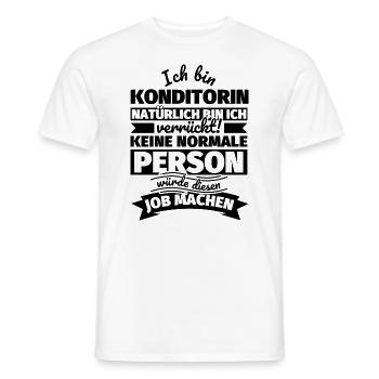 Konditorin Geschenke - Männer T-Shirt - Weiß - Vorne - AI Model Male 178 dark (178cm)