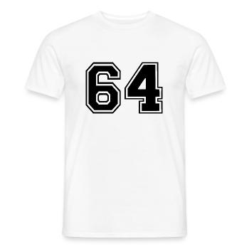 64 - T-shirt homme - blanc - Devant - AI Model Male 178 dark (178cm)