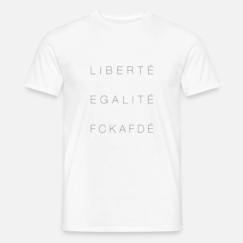 FCK AFD - Männer T-Shirt - Weiß