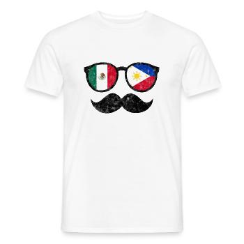 Philippinen Filipina Mexiko Bart DNA I Geschenk - Männer T-Shirt - Weiß - Vorne - AI Model Male 178 dark (178cm)