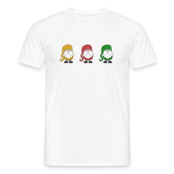 drei niedliche Zwerge - Männer T-Shirt - Weiß - Vorne - AI Model Male 178 dark (178cm)