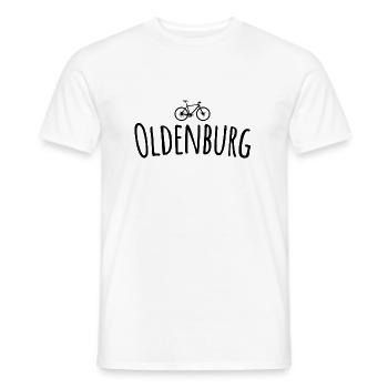 Bicycle Oldenburg - Men's T-Shirt - white - Front - AI Model Male 178 dark (178cm)