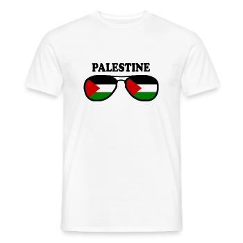 palestina - Men's T-Shirt - white - Front - AI Model Male 178 dark (178cm)