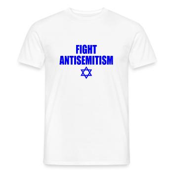 fight antisemitism - T-shirt homme - blanc - Devant - AI Model Male 178 dark (178cm)
