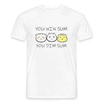 Asian Chinese Food Dim Sum I Gift - Men's T-Shirt - white - Front - AI Model Male 178 dark (178cm)