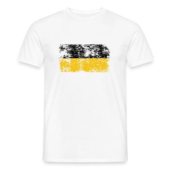 Flag of Baden Württemberg Heimat Stuttgart - Men's T-Shirt - white - Front - AI Model Male 178 dark (178cm)