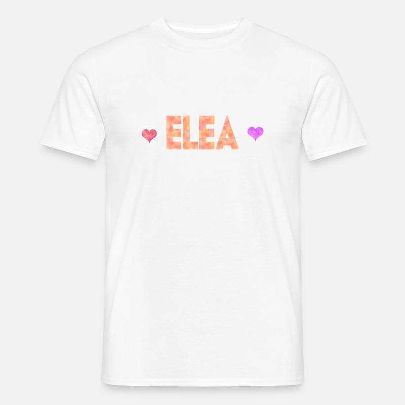 Elea - Männer T-Shirt - Weiß