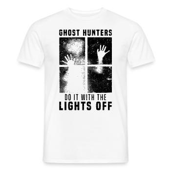 Ghost hunters - Men's T-Shirt - white - Front - AI Model Male 178 dark (178cm)