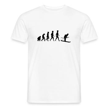 Après-ski ski de fond skispingen biathlon3 - T-shirt homme - blanc - Devant - AI Model Male 178 dark (178cm)