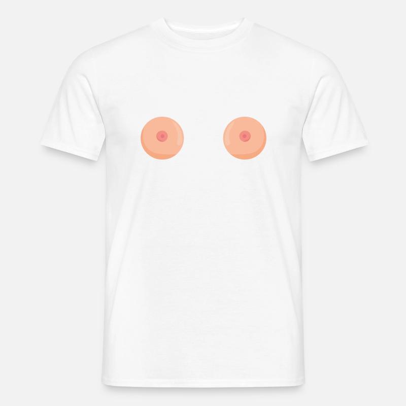 boobs breasts - Men’s T-shirt - white