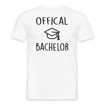 offical bachelor, student - Männer T-Shirt - Weiß - Vorne - AI Model Male 178 dark (178cm)