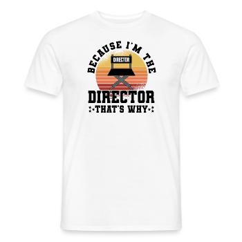 Director Filmmaker Feature Film Film - Men's T-Shirt - white - Front - AI Model Male 178 dark (178cm)