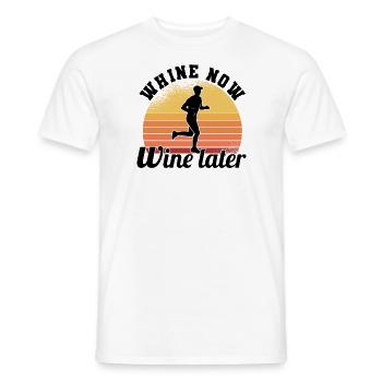 Marathon Runners Running Half Marathon Vin - T-shirt homme - blanc - Devant - AI Model Male 178 dark (178cm)