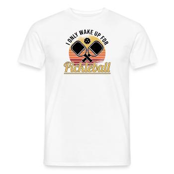 Pickleball Retro Liebe Dinking Pickleballspieler - Männer T-Shirt - Weiß - Vorne - AI Model Male 178 dark (178cm)