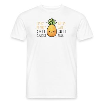 Süße Ananas Urlaub Hawaii Tropisch Spruch Sommer - Männer T-Shirt - Weiß - Vorne - AI Model Male 178 dark (178cm)