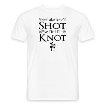 JGA Mariage Mariage Jungesellenabschied Party - T-shirt homme - blanc - Devant - AI Model Male 178 dark (178cm)