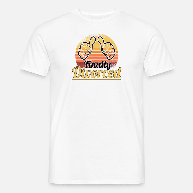 Scheidung Trennung Ehe Ex Scheidungsparty - Männer T-Shirt - Weiß