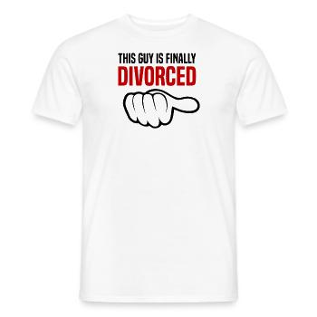 Scheidung Trennung Ehe Ex Scheidungsparty - Männer T-Shirt - Weiß - Vorne - AI Model Male 178 dark (178cm)