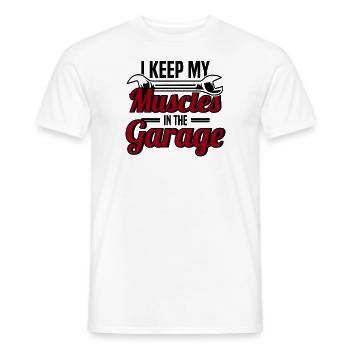 Muscel Car V8 Turbocharger Truck Rennwagen - Männer T-Shirt - Weiß - Vorne - AI Model Male 178 dark (178cm)